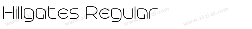 Hillgates Regular字体转换